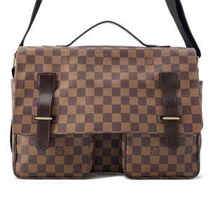 Louis Vuitton Shoulder Bag Damier Ebene Brown Broadway Messenger